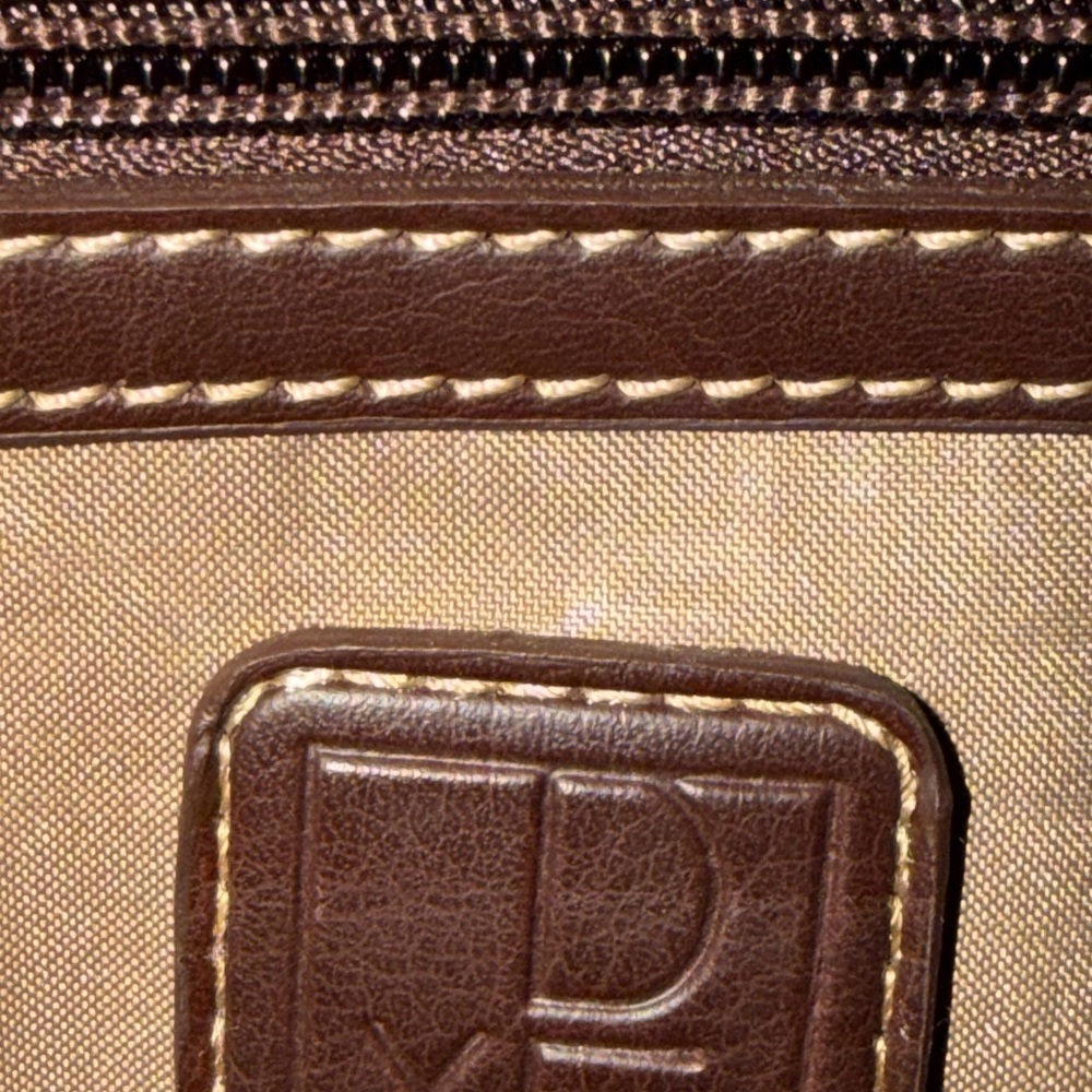 DVF Diane Von Furstenberg Garment Weekender CarryOn Leather Travel Bag w Gold HW - Picture 13 of 16